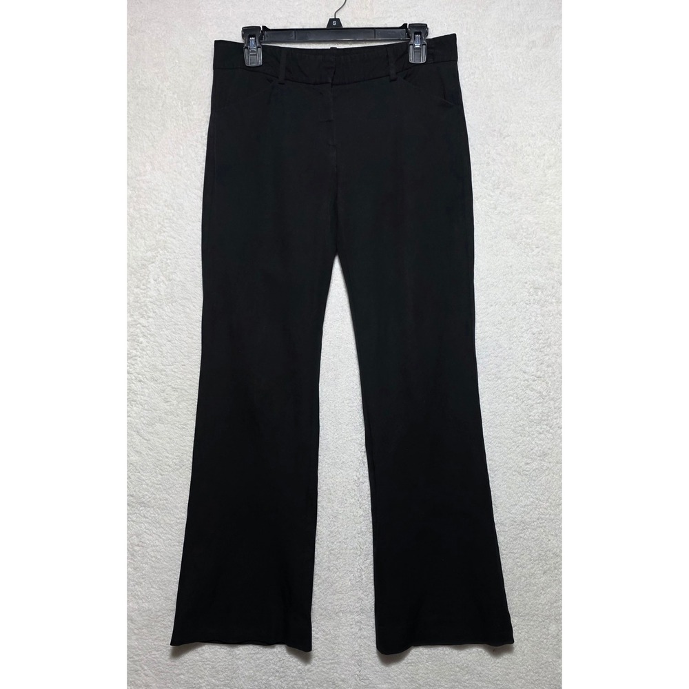 Theory Max C B-Stretch Black Bootcut Dress Pants Trousers Size 4
